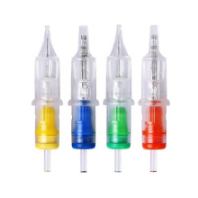 Wholesale 5 Round Shader Long Taper Sterile Safe Transparent Tattoo Cartridges Needles for Rotary Tattoo Machine Supply